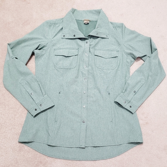 Duluth Trading SPF Women’s Sol Survivor Sun Protection Shirt Green Size Medium - Picture 6 of 11